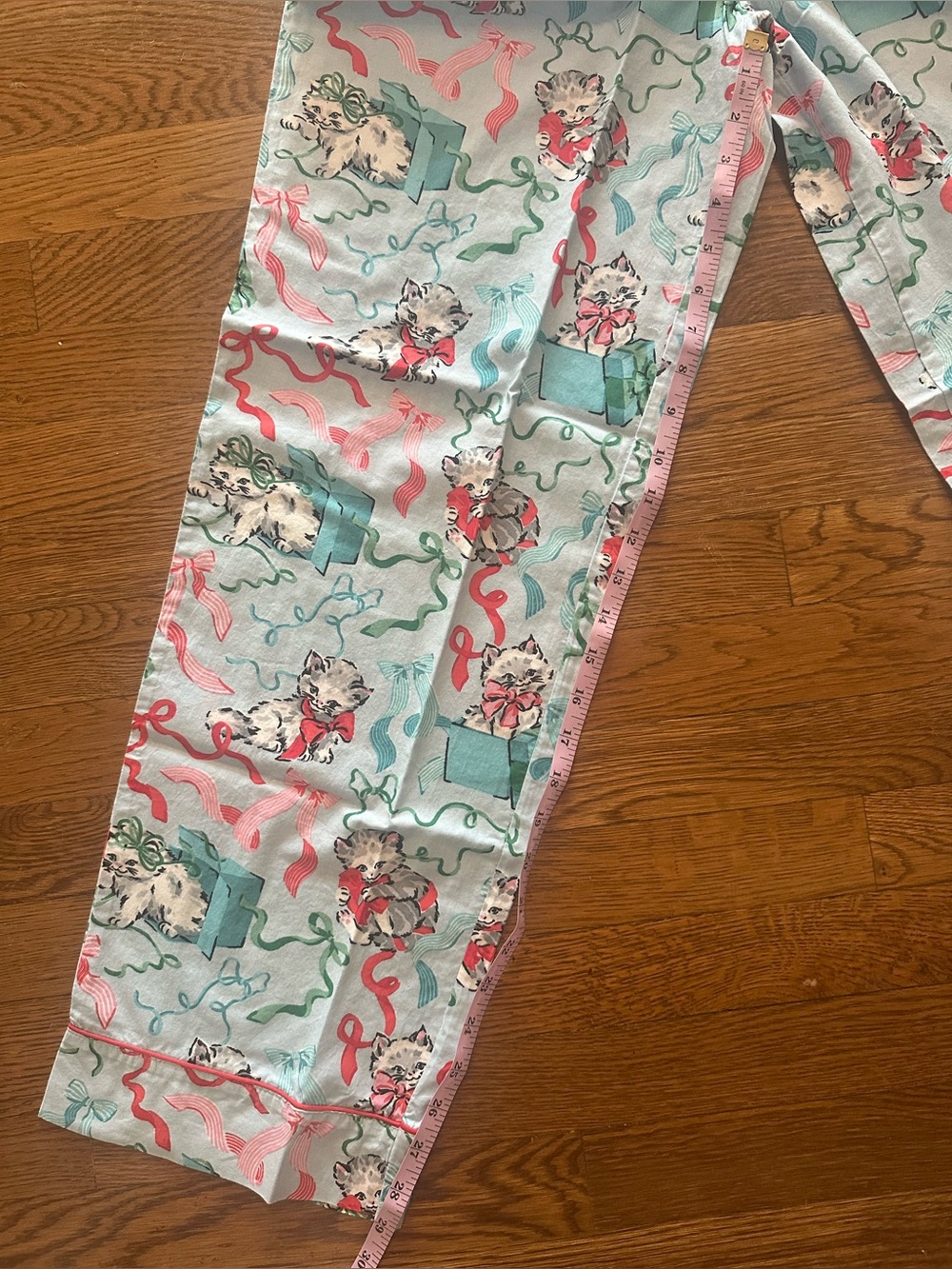 NWT Printfresh Hilton Collection Blue and Pink Kitten Pajama Set size small - Picture 9 of 12